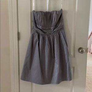 David’s Bridal Gray bridesmaid dress